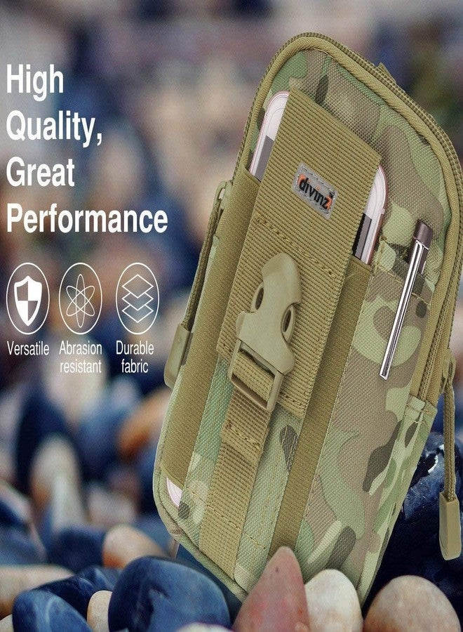 SUKHAD Water Resistant Waist Belt Pouch, Sport Carry Pouch for Phone and Small Accessories, 7 X 4.8 X 2 Inch, CP(Camel Print) - Image 2